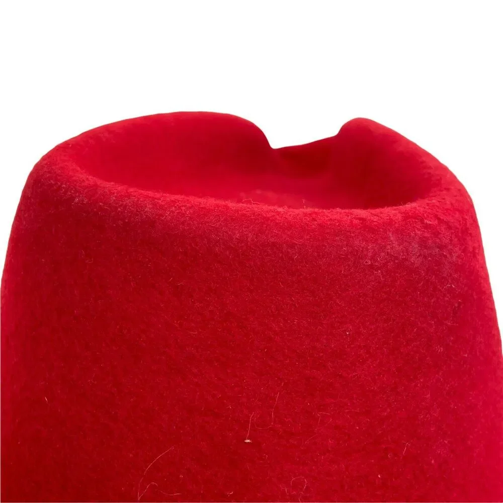Cowgirl Hat Vintage Rockmount Ranchwear Womens Red Fitted Wide Brim Size 6 7/8 - Picture 5 of 16